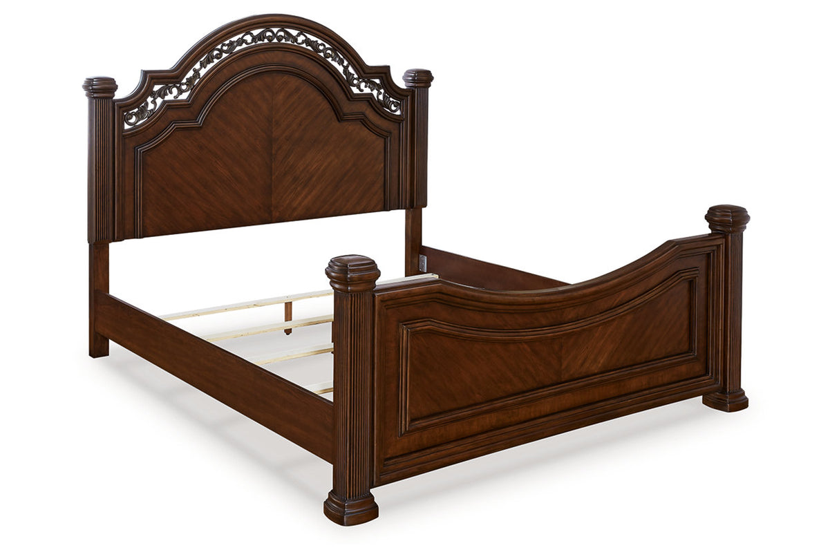 Lavinton Brown Queen Poster Bed -  Ashley - Luna Furniture