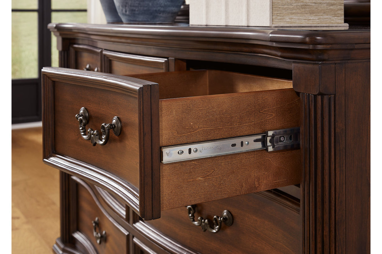 Lavinton Brown Dresser and Mirror from Ashley - Luna Furniture