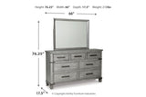 Russelyn Gray Dresser and Mirror from Ashley - Luna Furniture