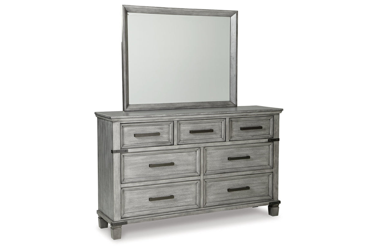 Russelyn Gray Dresser and Mirror from Ashley - Luna Furniture