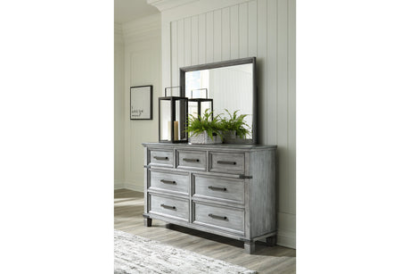 Russelyn Gray Dresser and Mirror from Ashley - Luna Furniture