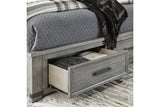 Russelyn Gray California King Storage Bed from Ashley - Luna Furniture