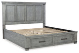 Russelyn Gray California King Storage Bed from Ashley - Luna Furniture