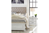 Kanwyn Whitewash California King Panel Bed -  Ashley - Luna Furniture