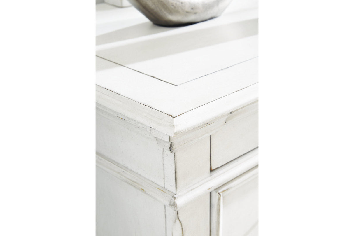 Kanwyn Whitewash Dresser and Mirror -  Ashley - Luna Furniture