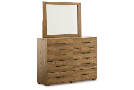 Dakmore Brown Dresser and Mirror -  Ashley - Luna Furniture