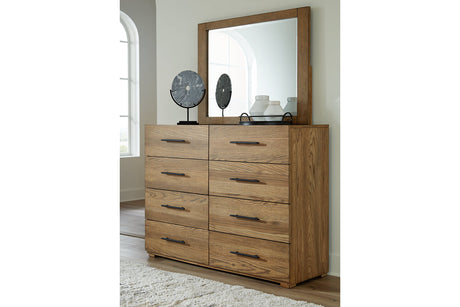 Dakmore Brown Dresser and Mirror -  Ashley - Luna Furniture