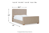 Dakmore Brown Queen Upholstered Bed