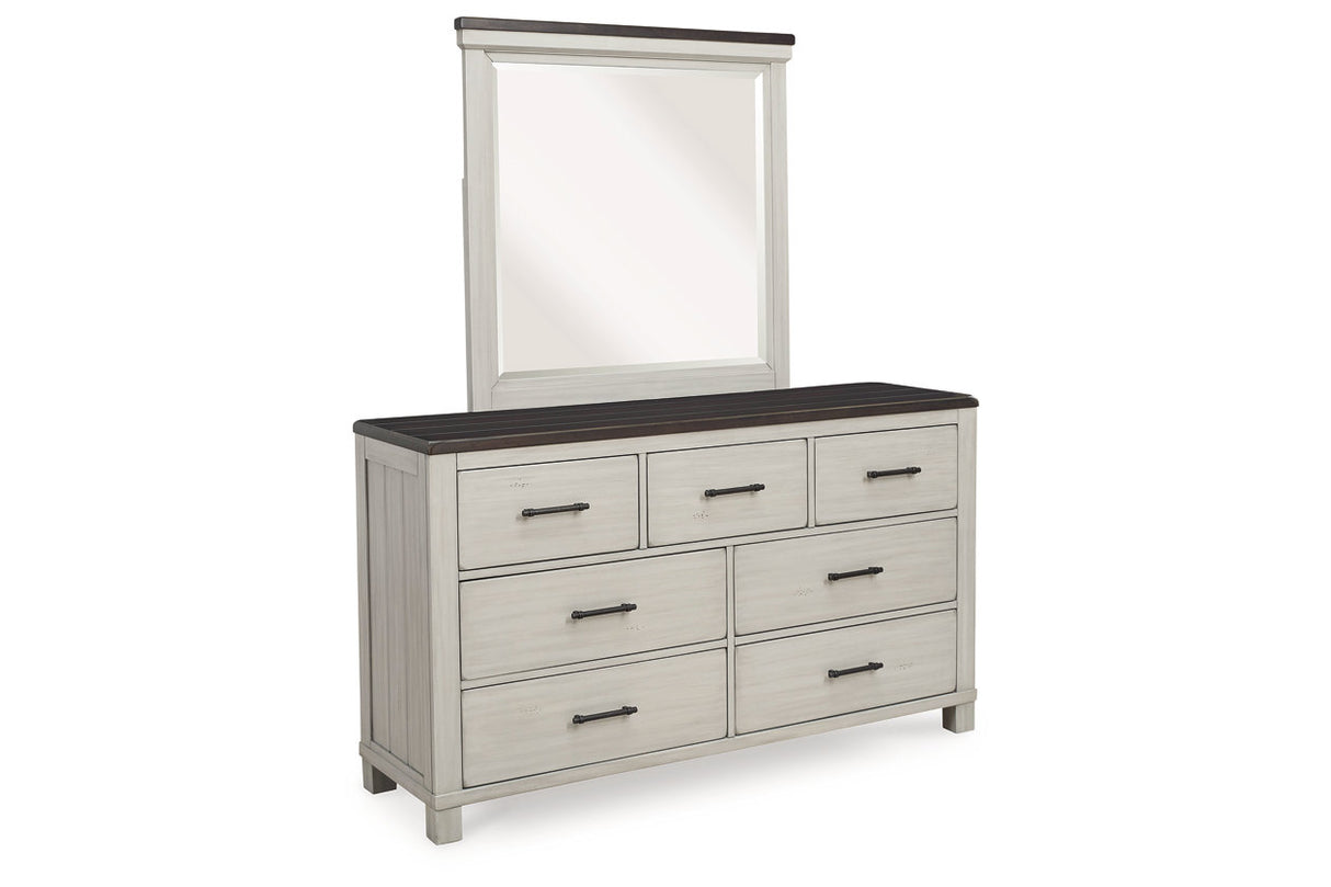 Darborn Gray/Brown Dresser and Mirror -  Ashley - Luna Furniture