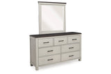 Darborn Gray/Brown Dresser and Mirror -  Ashley - Luna Furniture