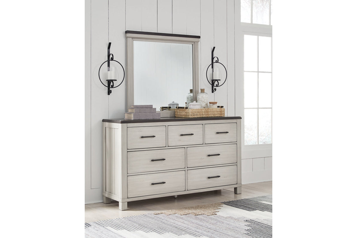 Darborn Gray/Brown Dresser and Mirror -  Ashley - Luna Furniture