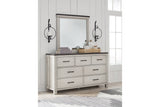 Darborn Gray/Brown Dresser and Mirror -  Ashley - Luna Furniture