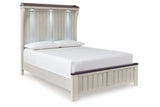 Darborn Gray/Brown Queen Panel Bed -  Ashley - Luna Furniture