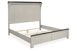 Darborn Gray/Brown King Panel Bed -  Ashley - Luna Furniture