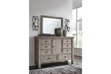 Harrastone Gray Dresser and Mirror from Ashley - Luna Furniture