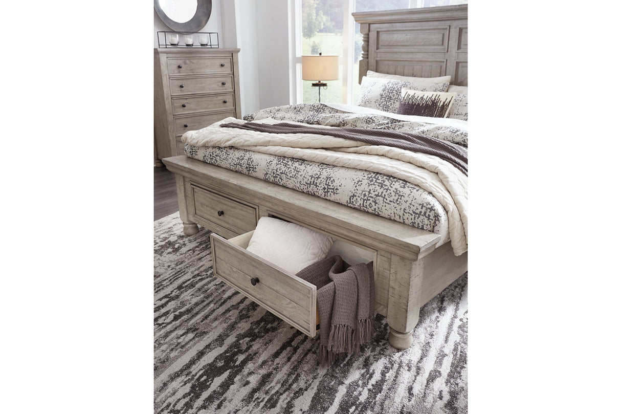 Harrastone Gray Queen Panel Bed from Ashley - Luna Furniture