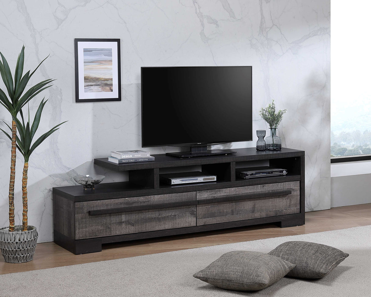 Remington Brown/Gray 72" TV Stand -  Crown Mark - Luna Furniture