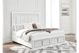 Chalanna White Queen Upholstered Storage Bed -  Ashley - Luna Furniture