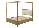 Sienna Rustic Natural Canopy Platform Bedroom Set -  Crown Mark - Luna Furniture