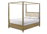 Sienna Rustic Natural King Canopy Platform Bed -  Crown Mark - Luna Furniture