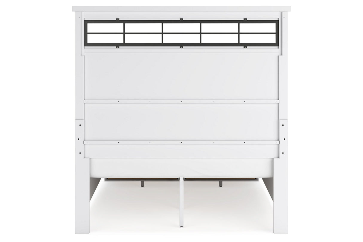 Ashbryn White/Natural Queen Platform Storage Bed from Ashley - Luna Furniture