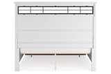 Ashbryn White/Natural California King Panel Storage Bed from Ashley - Luna Furniture