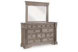 Blairhurst Light Grayish Brown Dresser and Mirror from Ashley - Luna Furniture