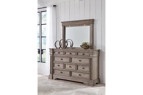 Blairhurst Light Grayish Brown Dresser and Mirror -  Ashley - Luna Furniture