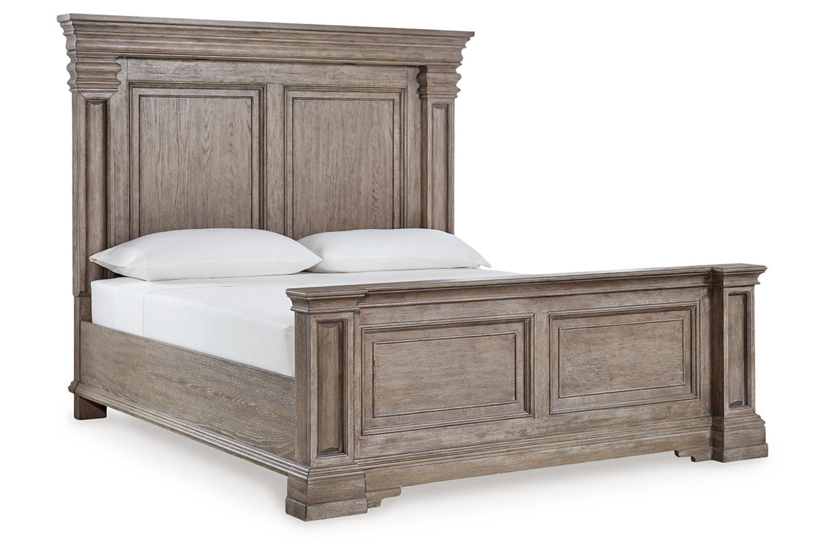 Blairhurst Light Grayish Brown King Panel Bed -  Ashley - Luna Furniture