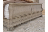 Lexorne Gray King Sleigh Bed -  Ashley - Luna Furniture