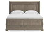 Lexorne Gray King Sleigh Bed -  Ashley - Luna Furniture