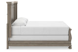 Lexorne Gray King Sleigh Bed -  Ashley - Luna Furniture