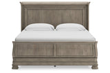 Lexorne Gray California King Sleigh Bed -  Ashley - Luna Furniture