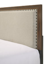 Mille Cherry Brown Twin Upholstered Bed -  Crown Mark - Luna Furniture