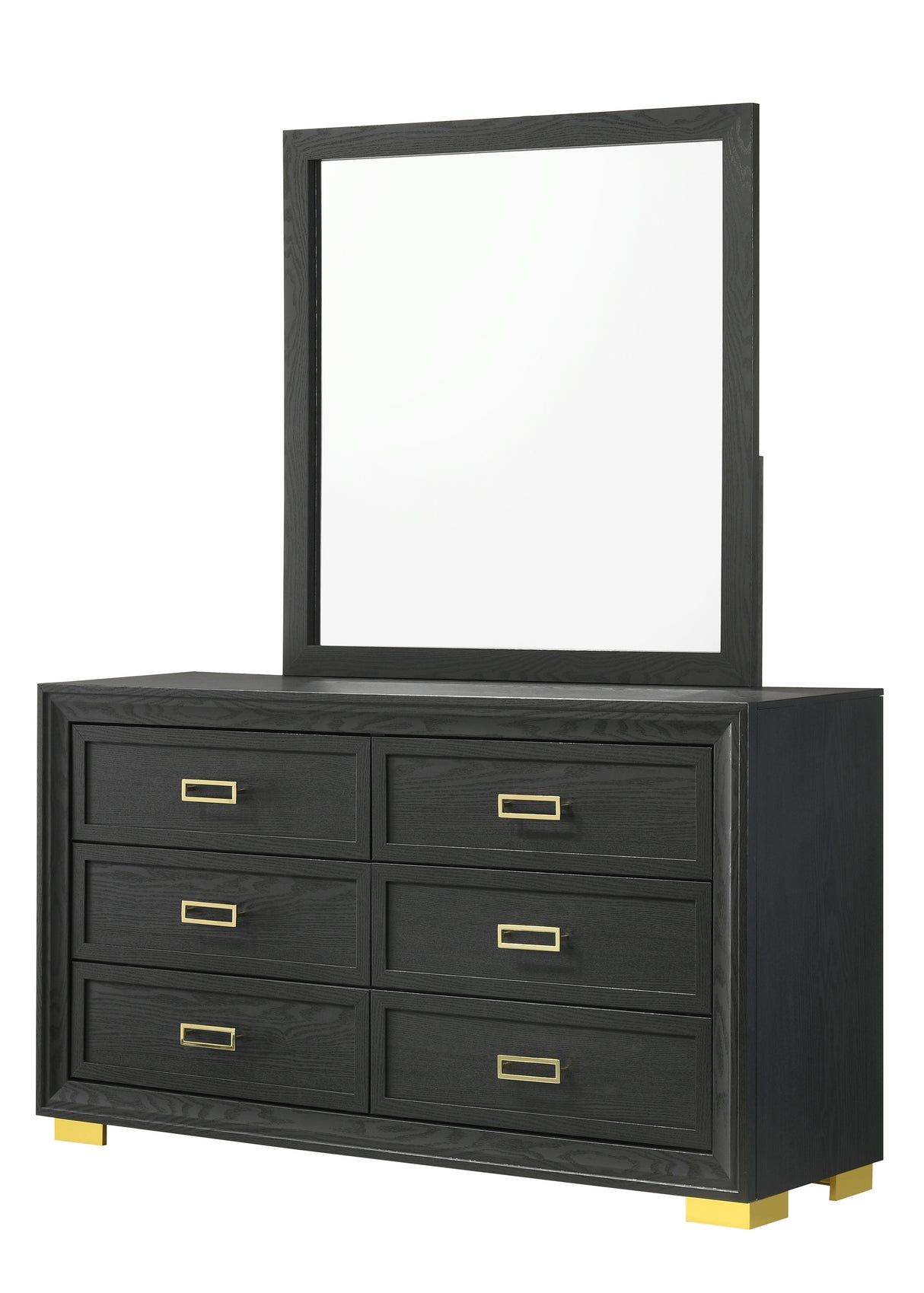 Pepe Black Mirror (Mirror Only) -  Crown Mark - Luna Furniture