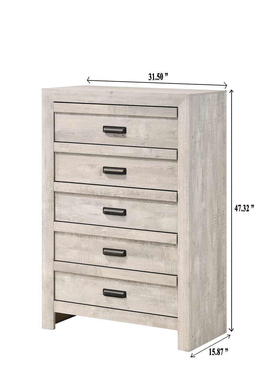 Valor Beige Chest -  Crown Mark - Luna Furniture