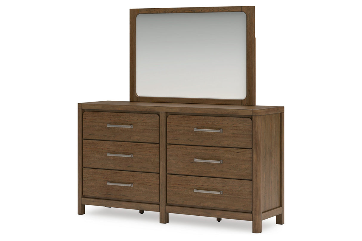 Cabalynn Light Brown Dresser and Mirror -  Ashley - Luna Furniture