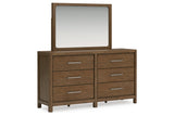 Cabalynn Light Brown Dresser and Mirror -  Ashley - Luna Furniture