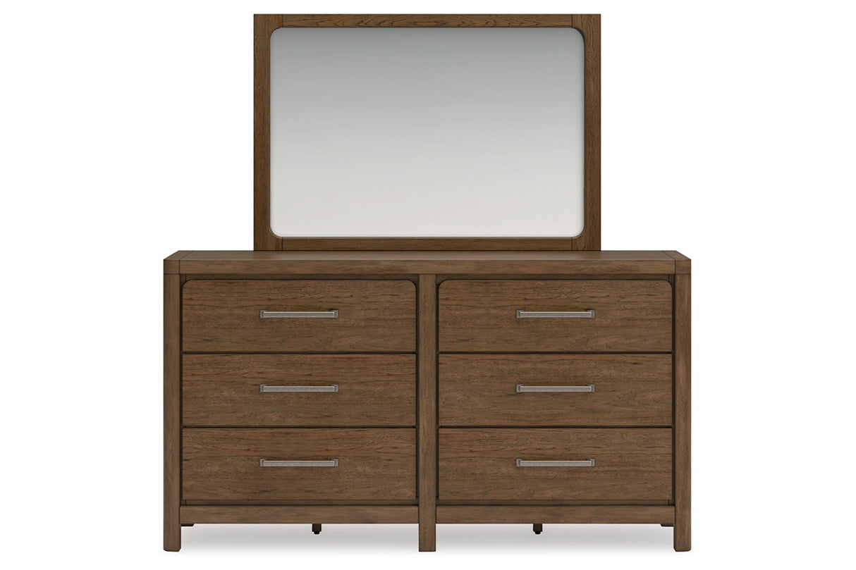 Cabalynn Light Brown Dresser and Mirror -  Ashley - Luna Furniture