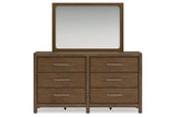 Cabalynn Light Brown Dresser and Mirror -  Ashley - Luna Furniture