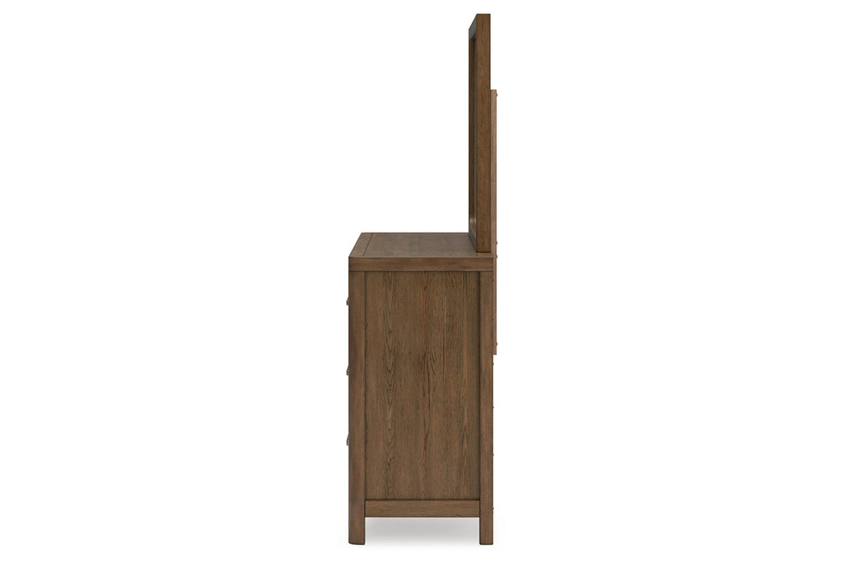 Cabalynn Light Brown Dresser and Mirror -  Ashley - Luna Furniture