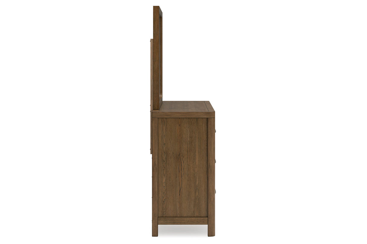 Cabalynn Light Brown Dresser and Mirror -  Ashley - Luna Furniture