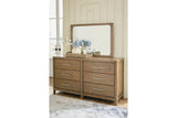 Cabalynn Light Brown Dresser and Mirror -  Ashley - Luna Furniture