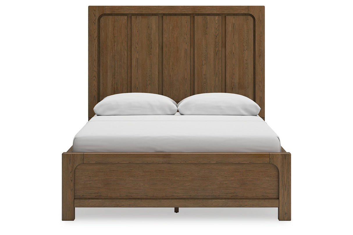 Cabalynn Light Brown Queen Panel Bed with Storage from Ashley - Luna Furniture