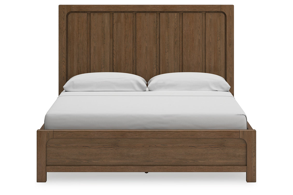 Cabalynn Light Brown King Panel Bed with Storage -  Ashley - Luna Furniture