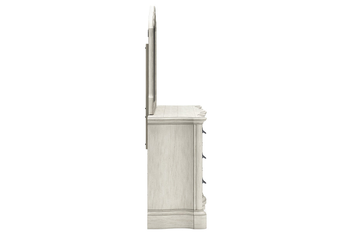 Arlendyne Antique White Dresser and Mirror from Ashley - Luna Furniture