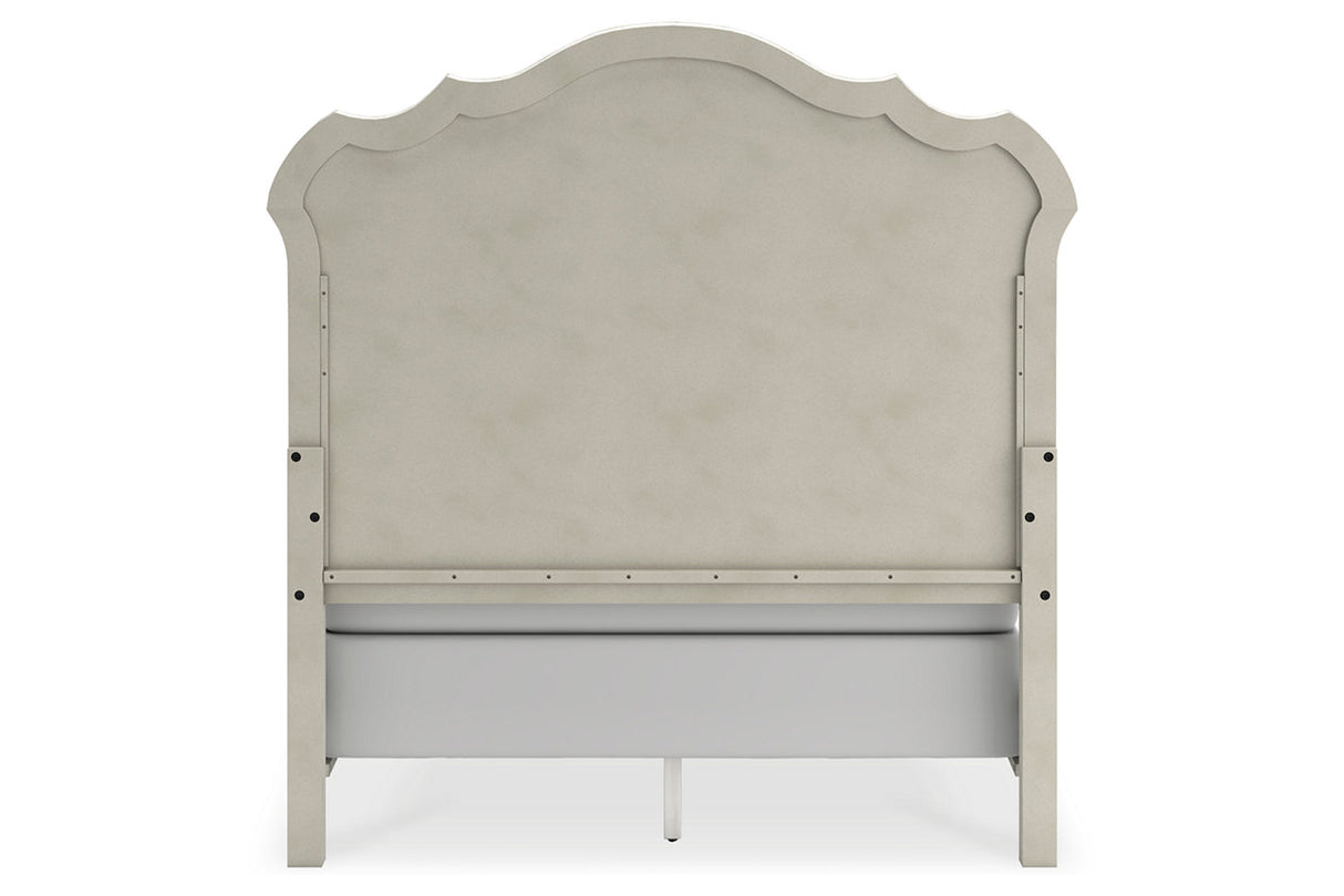 Arlendyne Antique White Queen Upholstered Bed from Ashley - Luna Furniture