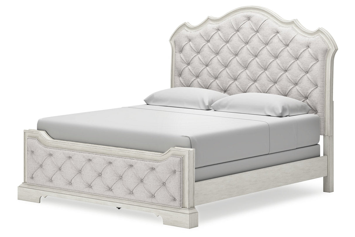 Arlendyne Antique White California King Upholstered Bed from Ashley - Luna Furniture