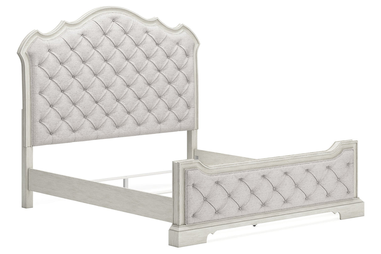 Arlendyne Antique White California King Upholstered Bed from Ashley - Luna Furniture