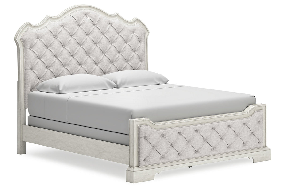 Arlendyne Antique White California King Upholstered Bed from Ashley - Luna Furniture